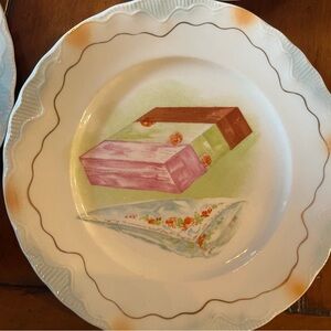 Mid Century set of 6 SPUMONI Desert Plates